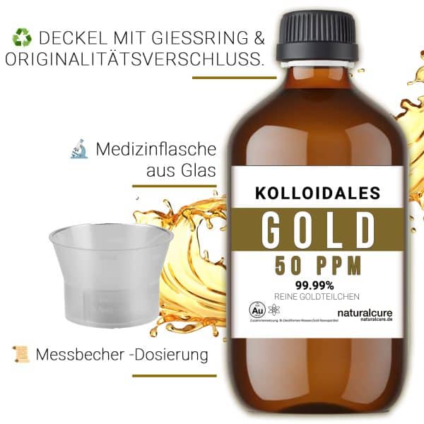 Kolloidales Gold 50ppm
