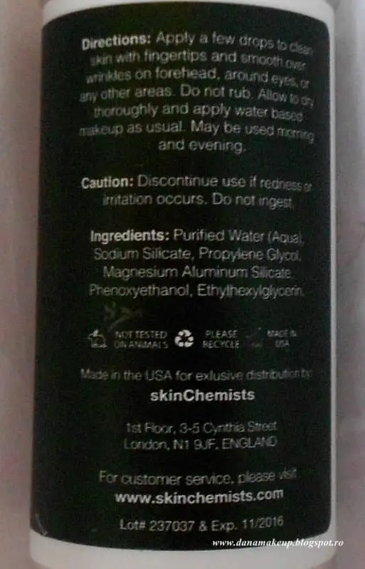 Skinchemists instant facelift