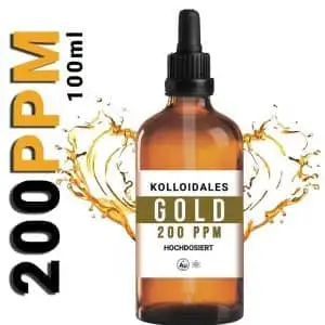 Kolloidales Gold 200ppm Hochdosiert GoldKolloid