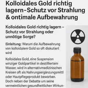 Kolloidales Gold und WLAN-Router: Abstand aus Vorsicht – Fakten erklärt.