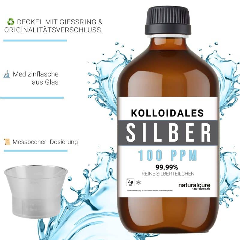 Kolloidales Silber 100 ppm Hochdosiert