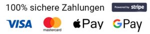 100% sichere Zahlungen Stripe